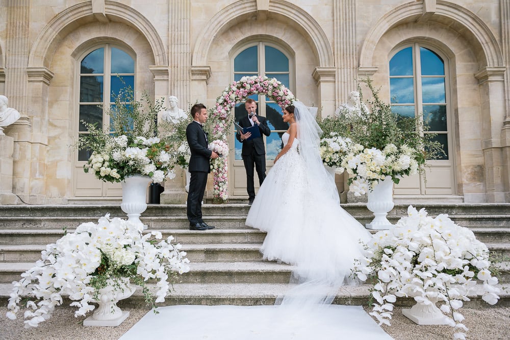 Elope in Paris - Bride in Dior couture wedding dress having elopement ceremony in Paris - Planned by CTH Events Paris Elope in Paris - Bride in Dior couture wedding dress having elopement ceremony in Paris - Planned by CTH Events Paris